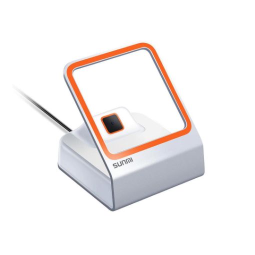 รูปภาพของ SUNMI Blink เครื่องอ่านบาร์โค้ด 2D แบบตั้งโต๊ะ USB Box Scanner (White)