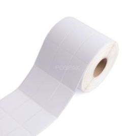 Picture of ST.TT Size 30 x 50 mm (3 x 5 cm) Sticker 5,000 ดวง/ม้วน 3 ดวงห่าง แกน 1.5 นิ้ว สติ๊กเกอร์กระดาษ กึ่งมันกึ่งด้าน (ใช้ร่วมกับ Wax Ribbon หรือ Wax Resin Ribbon)