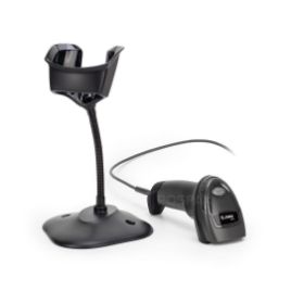 Picture of ZEBRA DS4608-HD barcode scanner (1D,2D) BLACK WITH STAND (PN:DS4608-HD7U2100SGW)